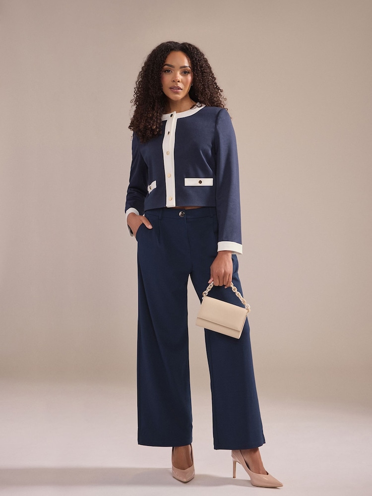 M&Co Blue Colourblock Jacket - Image 1 of 6