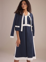 M&Co Blue Colourblock Jacket - Image 3 of 6