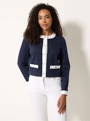 M&Co Blue Colourblock Jacket - Image 4 of 6
