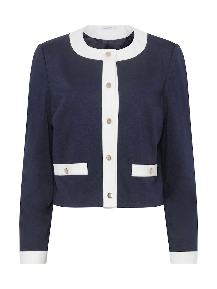 M&Co Blue Colourblock Jacket - Image 6 of 6