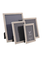 Widdop Silver Metal Plated Faux Shagreen Photo Frame - Image 5 of 6