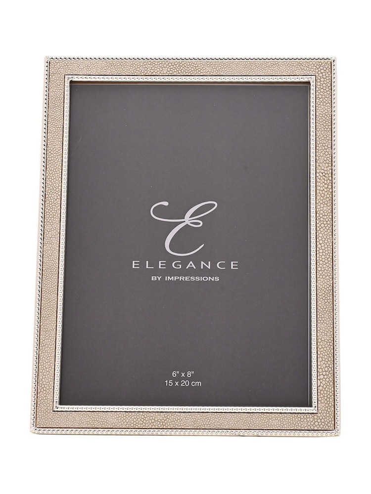 Widdop Silver Metal Plated Faux Shagreen Photo Frame - Image 2 of 6 Widdop Silver Metal Plated Faux Shagreen Photo Frame - Image 2 of 6