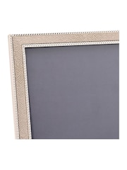 Widdop Silver Metal Plated Faux Shagreen Photo Frame - Image 3 of 6