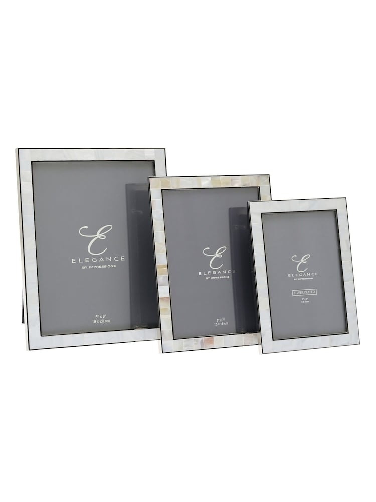 Widdop White Metal & Mother of Pearl Frame - Image 7 of 7