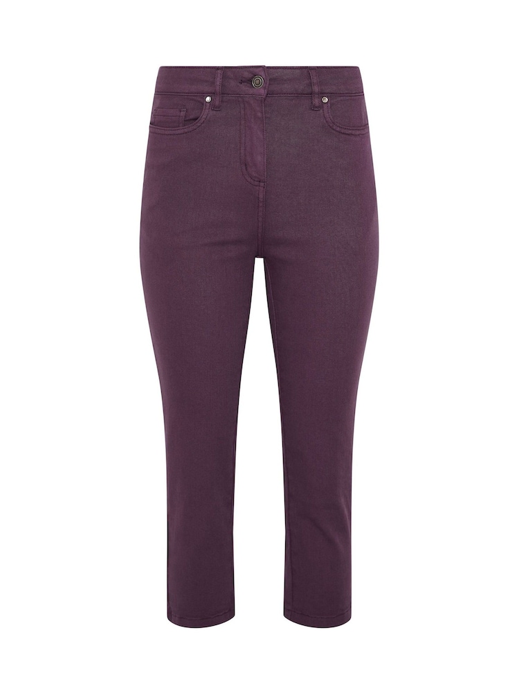 M&Co Purple Petite Ankle Grazer Jeans - Image 5 of 5 M&Co Purple Petite Ankle Grazer Jeans - Image 5 of 5
