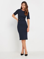 Long Tall Sally Blue Tailored Midi Dress - Image 2 of 9