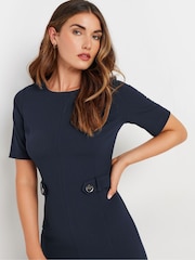 Long Tall Sally Blue Tailored Midi Dress - Image 4 of 9