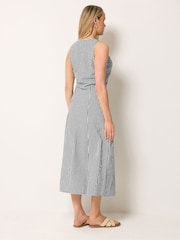 Long Tall Sally Black Gingham Sleeveless Pleated Midaxi Dress - Image 3 of 6