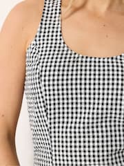 Long Tall Sally Black Gingham Sleeveless Pleated Midaxi Dress - Image 4 of 6