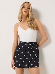 Long Tall Sally Black Polka Dot Skirt - Image 2 of 6