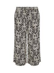 M&Co Black Petite Printed Culottes - Image 5 of 5