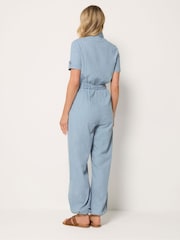 Long Tall Sally Blue Lightweight Jumpsuit - Image 3 of 4