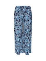 M&Co Blue Printed Wide Leg Trousers - Image 5 of 5