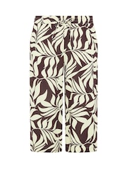 M&Co Purple Printed Cropped Trousers - Image 5 of 5