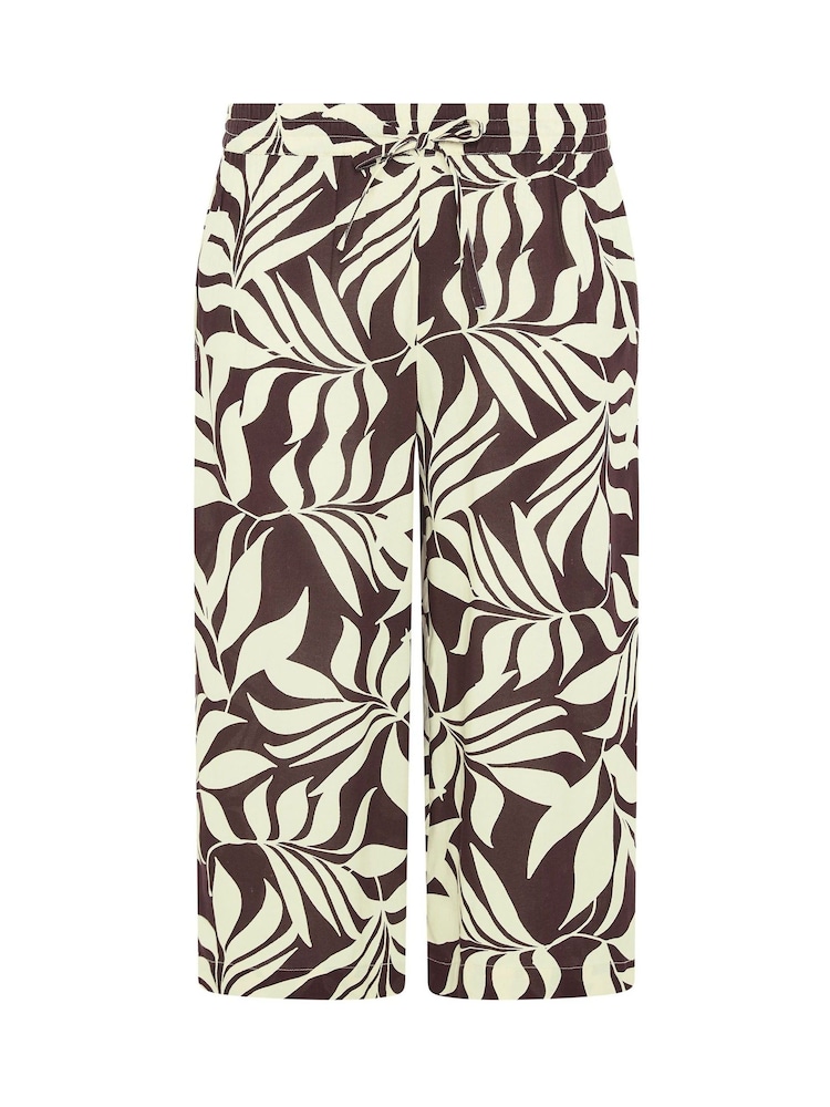 M&Co Purple Printed Cropped Trousers - Image 5 of 5 M&Co Purple Printed Cropped Trousers - Image 5 of 5