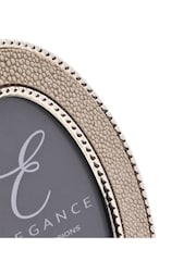 Widdop Cream Metal Plated Faux Shagreen Photo Frame - Image 3 of 6