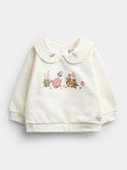 Jojo Maman Bébé Flopsy Appliqué Collar Sweatshirt & Leggings Set - Slika 2 od 7