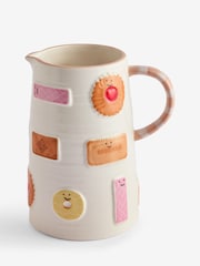 White/Pink Biscuit Character Ceramic Jug Vase - Image 3 of 5