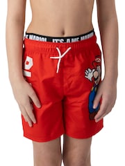 Character Red Super Mario Boys Swim Shorts - Image 7 of 11