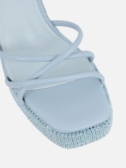 Simmi London Blue Winnie Wedge Heeled Sandals - Image 3 of 4