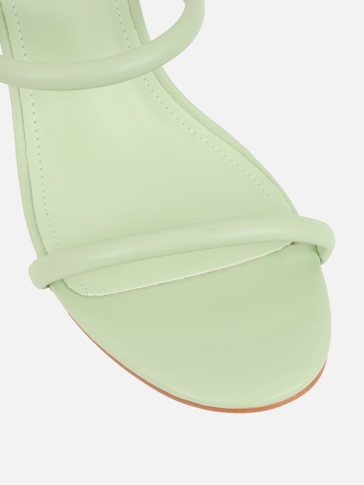 Simmi London Green Dianna Wedge Heeled Mules - Image 4 of 4