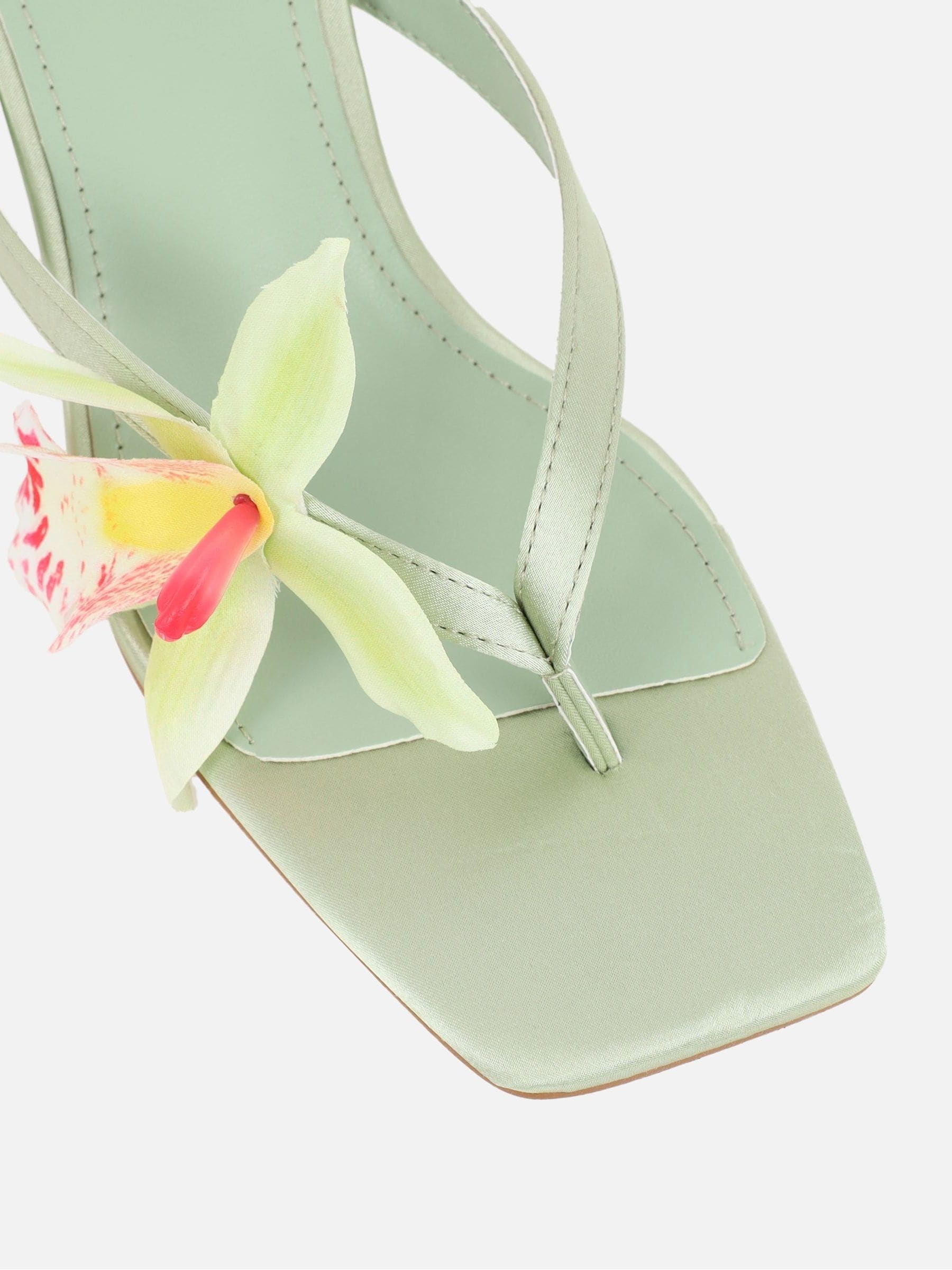 Buy Simmi London Green Ruby Flower Detail Mules from Next USA