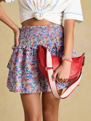 Joules Jade Red Half Moon Adjustable Cross-Body Bag - Image 3 of 9