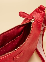 Joules Jade Red Half Moon Adjustable Cross-Body Bag - Image 6 of 9