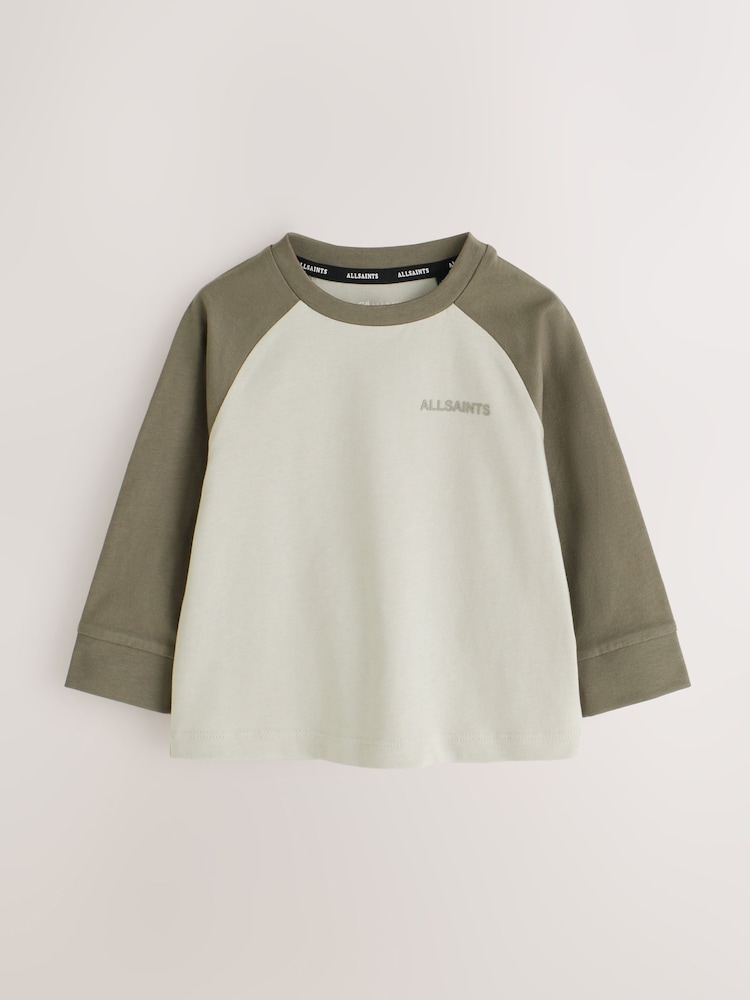 smALLSAINTS Multi Raglan Long Sleeve Tops 3 Pack - Image 2 of 7 smALLSAINTS Multi Raglan Long Sleeve Tops 3 Pack - Image 2 of 7