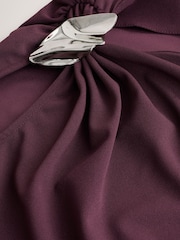 შინდისფერი წითელი - One Shoulder Ruched Occasion Jumpsuit - სურათი 6 8-დან