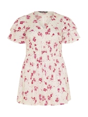 Yours Curve White Flutter Sleeve Top - Image 5 of 5