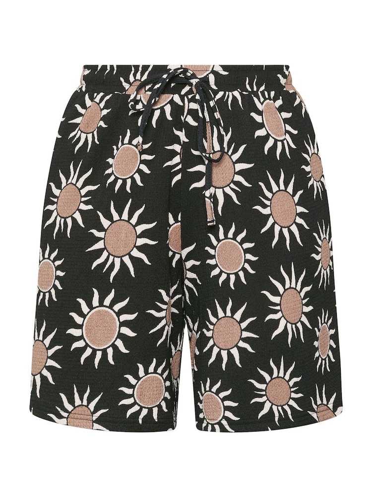 Yours Curve Black Resort Shorts - Image 5 of 5