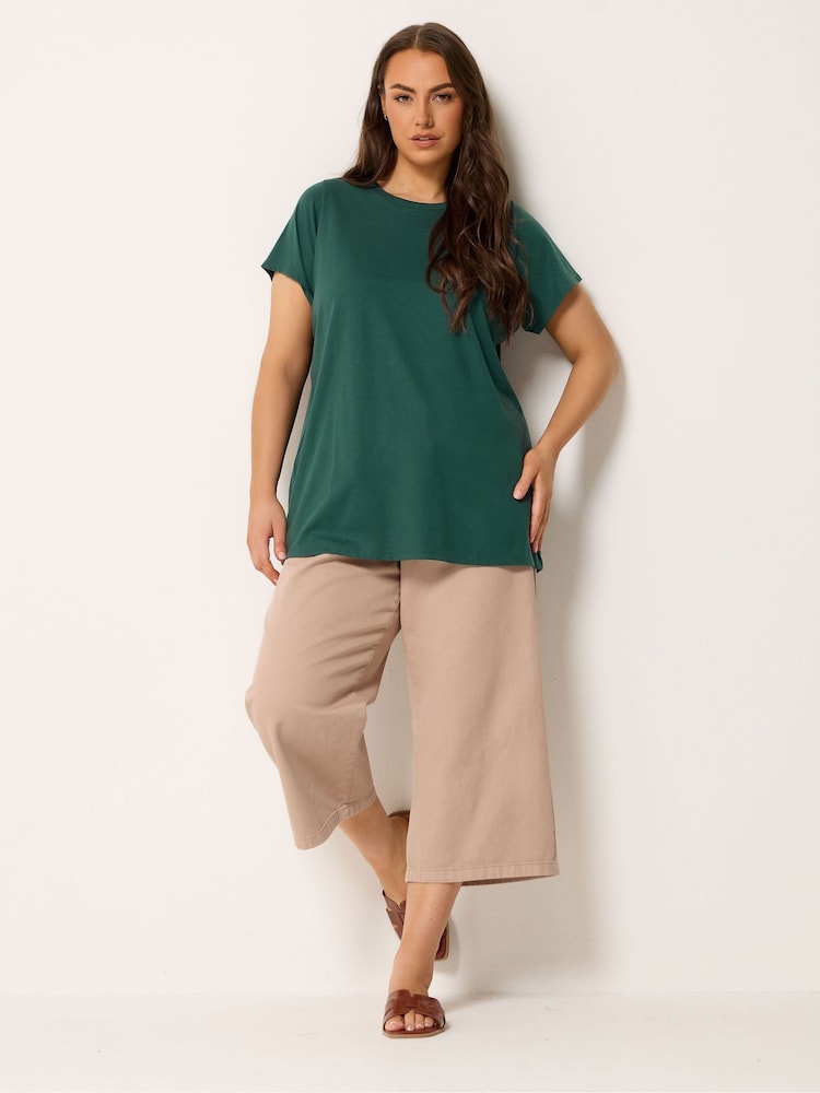 Yours Curve Brown Core T-Shirts 3 Pack - Image 2 of 6