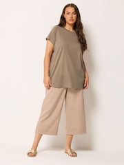 Yours Curve Brown Core T-Shirts 3 Pack - Image 3 of 6