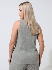 Yours Curve Grey Limited Waistcoat - Image 2 of 5