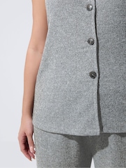 Yours Curve Grey Limited Waistcoat - Image 4 of 5