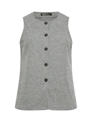 Yours Curve Grey Limited Waistcoat - Image 5 of 5