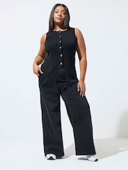 Yours Curve Black Limited Knitted Waistcoat - Image 3 of 5