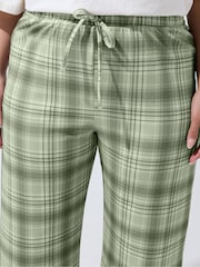 Yours Curve Grey Limited Checked Wide Leg Trousers - Image 4 of 5