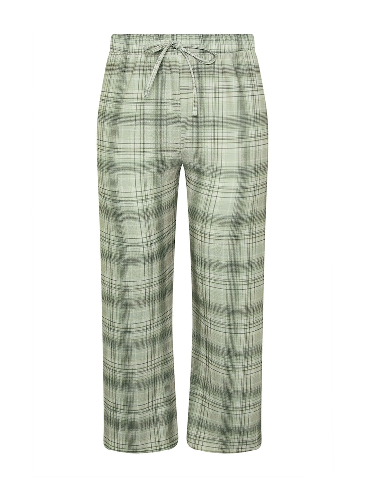 Yours Curve Grey Limited Checked Wide Leg Trousers - Image 5 of 5
