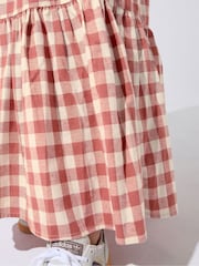 Yours Curve Red Limited Gingham Skirt - Image 4 of 5
