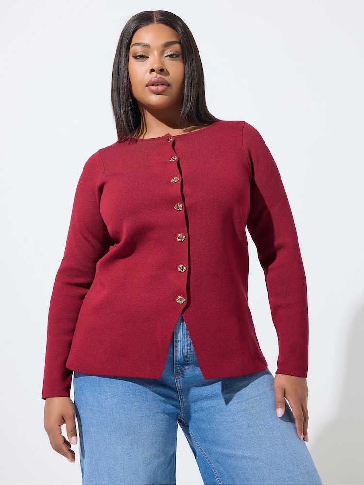 Yours Curve Limited Long Sleeve Knitted Top - Afbeelding 1 van 5