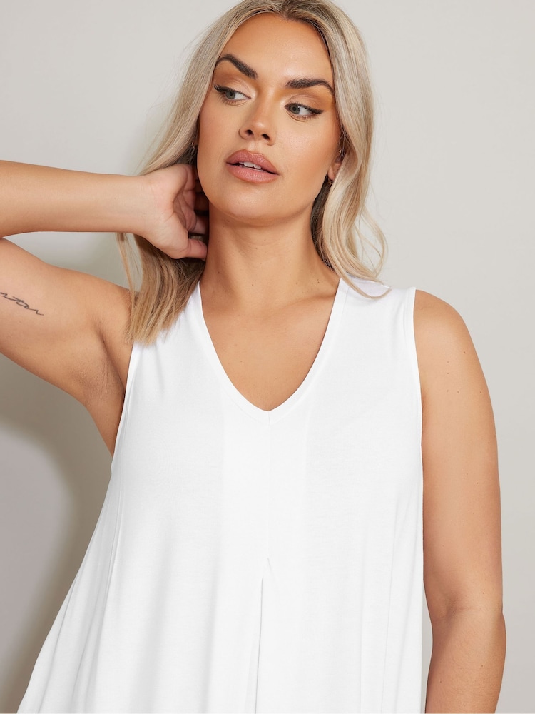 Yours Curve White Swing Vest Top - Image 2 of 4