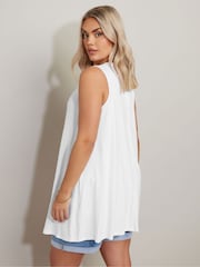 Yours Curve White Swing Vest Top - Image 4 of 4