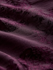 酒紅 - Jacquard Barrel Leg Trousers - 圖片 8，共 9