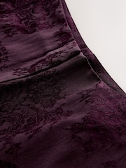 酒紅 - Jacquard Barrel Leg Trousers - 圖片 9，共 9