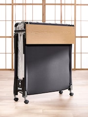 Jay-Be Black and White Quick Folding Bed with Comfort Mattress - Image 2 of 6