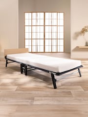 Jay-Be Black and White Quick Folding Bed with Memory Mattress - Image 1 of 6
