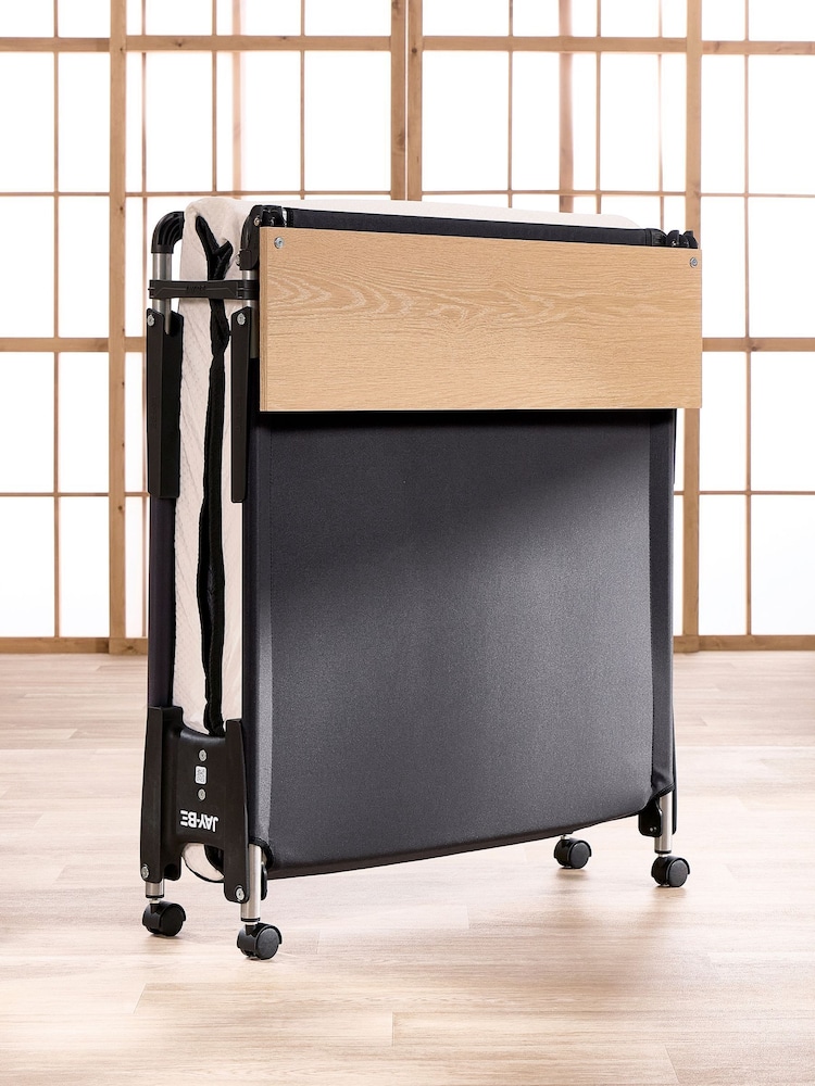 Jay-Be Black and White Quick Folding Bed with Memory Mattress - Image 2 of 6