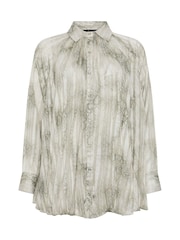 Star by Julien MacDonald Grey Pleated Printed Shirt - Image 5 of 5